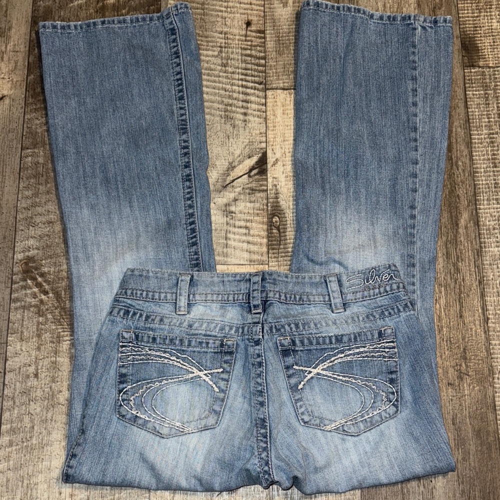 Silver Jeans Women's SUKI  Denim in Blue-size 30 X 32